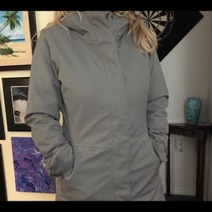 Light winter car coat by Mountain Equipment Coop.